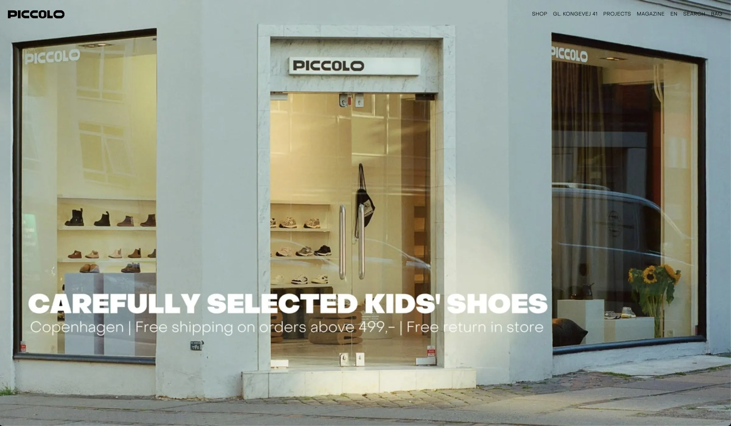 Piccolo: Webshop og fysisk butik